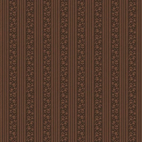Blank Quilting Abby's Treasures 1319 39 Brown Tulip Stripe By The Yard
