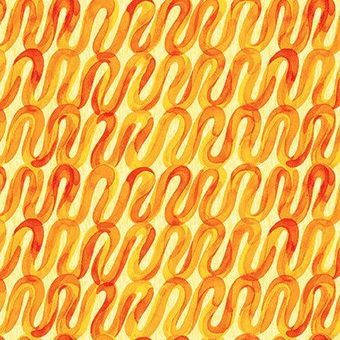 Blank Quilting Wonderland 1399 44 Yellow Tonal Squiggles By The Yard