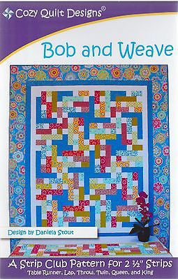 Bob and Weave – gemütliches Quilt-Design-Muster, digitaler Download