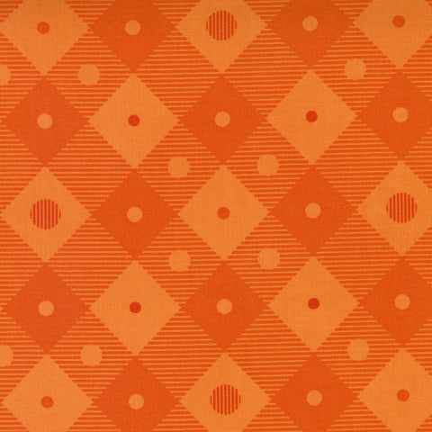 Moda Too Cute to Spook 22425 13 Orange Tonal Lift Your Spirits Check By The Yard