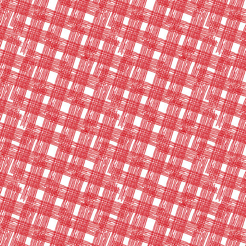 Blank Quilting Let's Partea 2385 88 Red Abstract Argyle Meterware