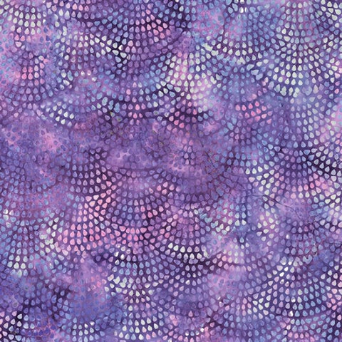 Hoffman Batik Berry Delicious 2400 223 Orchid Dotty Scallop By The Yard