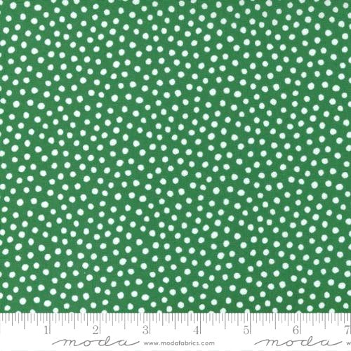 Moda Candy Cane Lane 24122 17 Evergreen Dots By The Yard