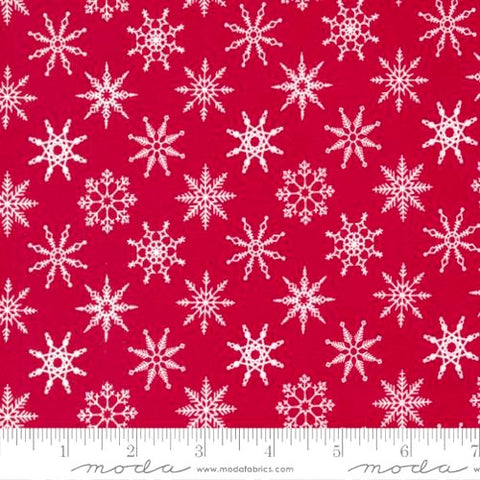 Wine Red silver glitter snowflakes Christmas Fabric Cotton – Dana Du Design