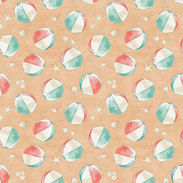 Blank Quilting Beachy Keen 2576 30 Sand Tossed Beach Balls By The Yard
