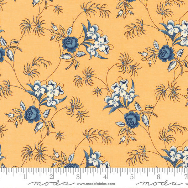 Moda Amelia's Blues 31652 16 Butter Lily Floral By The Yard