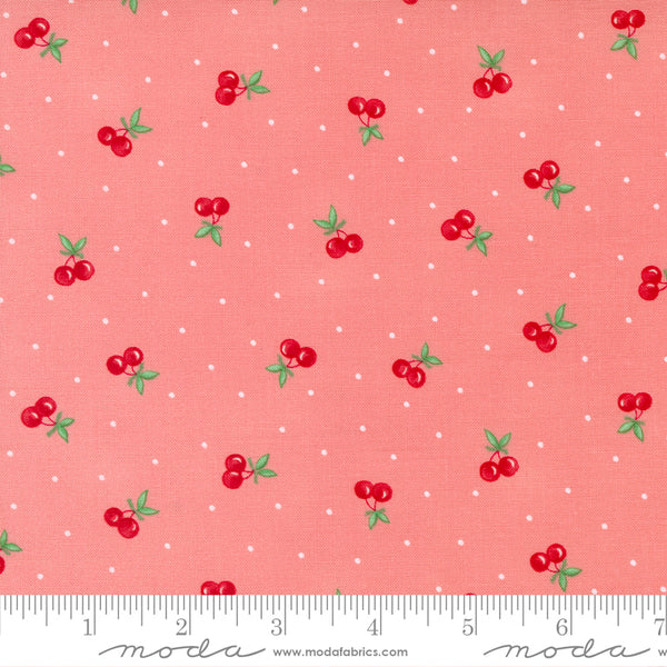 Moda 30s Playtime 33631 13 Petal Cherry On Top By The Yard