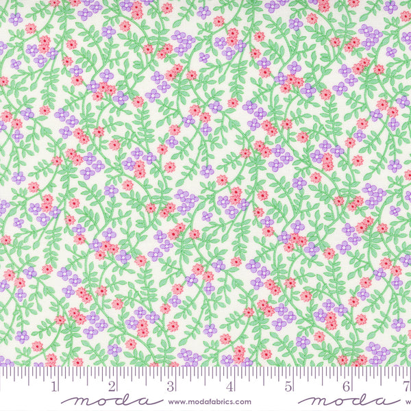Moda 30s Playtime 33633 21 Eggshell Pastel Blooming Blossoms By The Yard