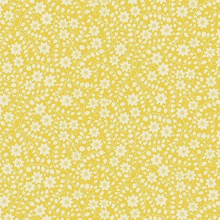 Henry Glass & Co. Nana Mae 6 366 44 Yellow Monotone Floral By The Yard
