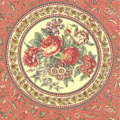 Moda Regency Romance 42340 15 Dorchester Pink Diana 22" PANEL By The PANEL (not strictly by the yard)