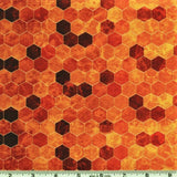 Hoffman Digital Print Backsplash 4762 118 Honey Ombre Hexagon Tile By The Yard