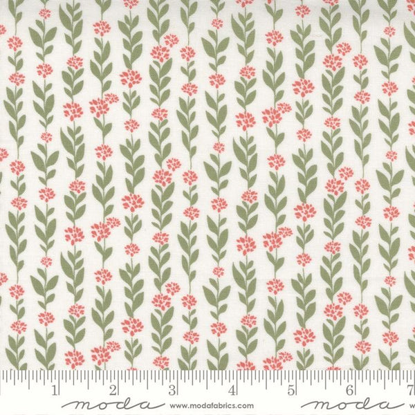 Moda Country Rose 5171 11 Cloud Flower Stripes By The Yard