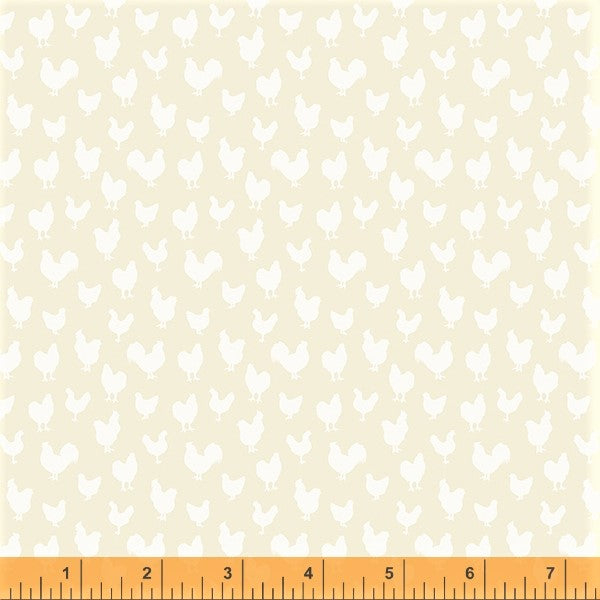 Windham French Vanilla 52653 1 Linen Chickens By The Yard