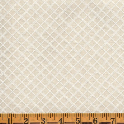 Windham French Vanilla 52658 1 Linen Bias Plaid By The Yard
