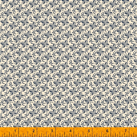 Windham Lexington 52965 1 Cream Ribbon Floral By The Yard