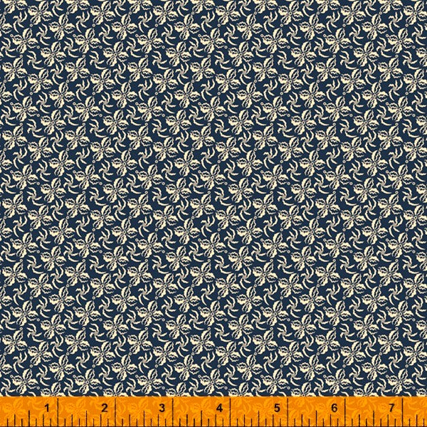 Windham Lexington 52965 4 Navy Ribbon Floral By The Yard