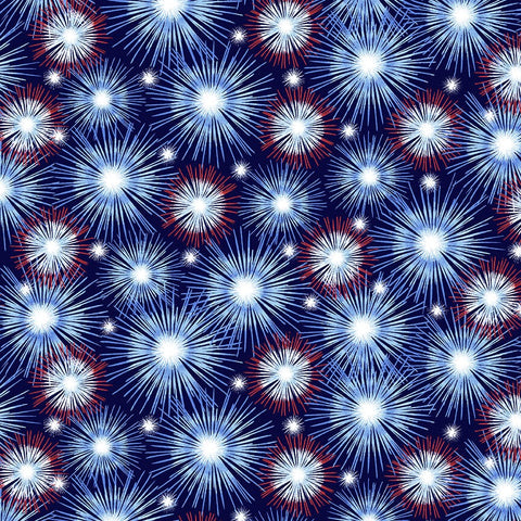 Studio E Stars & Stripes Forever 5826 78 Multi Fireworks By The Yard