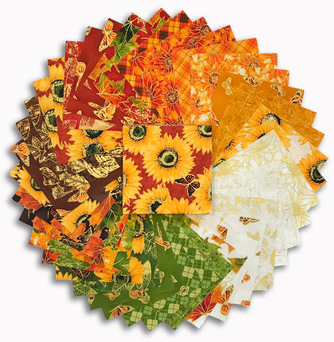 Kaufman Pre-Cut 42 Piece 5" Charm Squares 1041 42 - Shades Of The Season