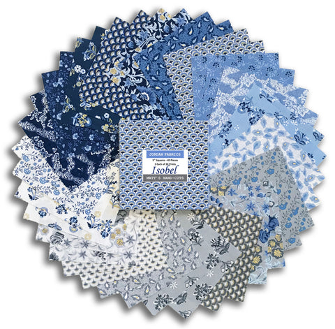 Matt's Pre-Cut 40 Piece 5" Charm Squares - Windham Isobel