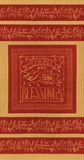 Moda Count Your Blessings 6080 13 Brick Red Blessings 23" PANEL By The PANEL (not strictly by the yard)