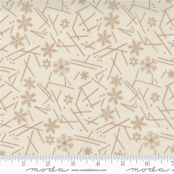 Moda Warm Winter Wishes 6838 21 Snowflake/Antler Snowflake Flurry By The Yard