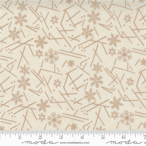 Moda Warm Winter Wishes 6838 21 Snowflake/Antler Snowflake Flurry By The Yard