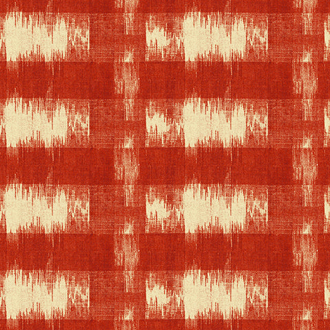 Andover Belle Rose 9722 R Scarlet Red Ikat Plaid By The Yard