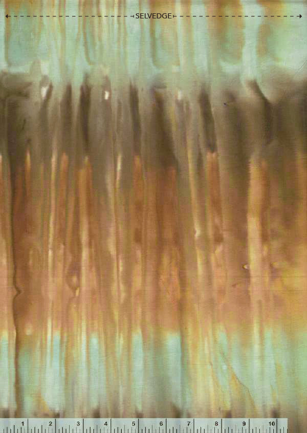 Ombre Batik Jordan Dune The Rainfall By 861Q Yard Watercolor – 16 Fabrics Anthology