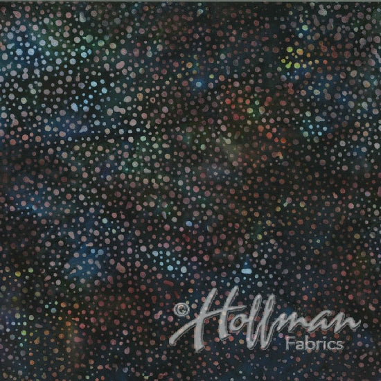 Hoffman Bali Batiks 885 440 Paint Drips on Liquorice By The Yard