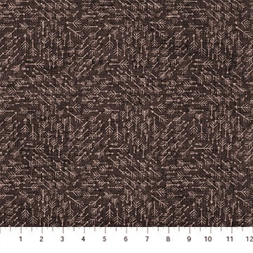 FIGO Fabrics Waldfabel 90352 36 braune Pfeile pro Meter