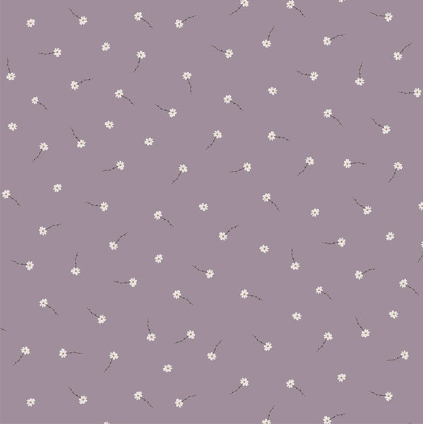 FIGO Fabrics Birdwatch 90443 80 Lilac Daisies By The Yard