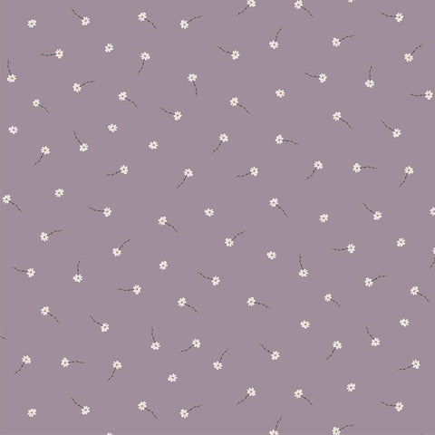 FIGO Fabrics Birdwatch 90443 80 Lilac Daisies By The Yard