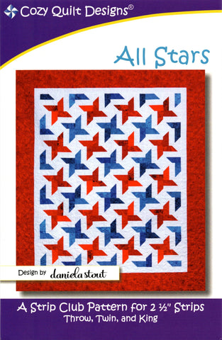 Alle Sterne – gemütliches Quilt-Designmuster