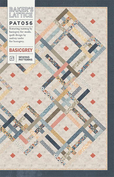 BAKER'S LATTICE - BASICGREY Quilt Pattern 056 DIGITAL DOWNLOAD