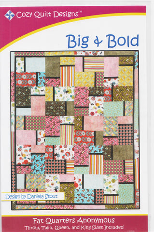 Groß und mutig – gemütliches Quilt-Design-Muster, digitaler Download
