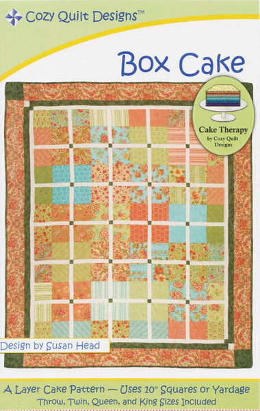 Cozy Quilt Designs Cake Therapy Pattern - BOX CAKE