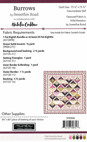 BURROWS - Sweetfire Road Quilting Pattern SFR0006