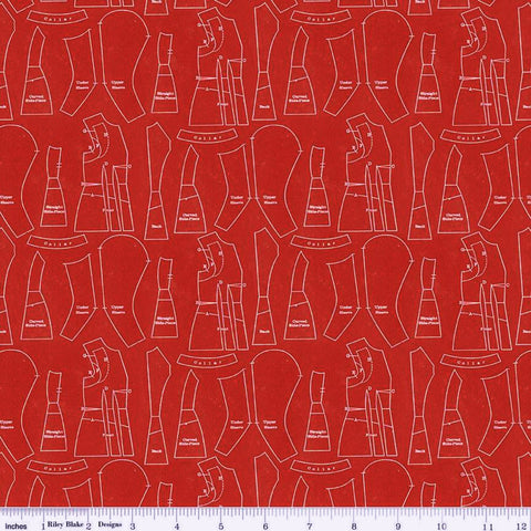 Riley Blake Red Hot C11685 Red Patterns By The Yard