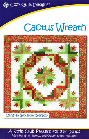 CACTUS WREATH - Cozy Quilt Designs Pattern