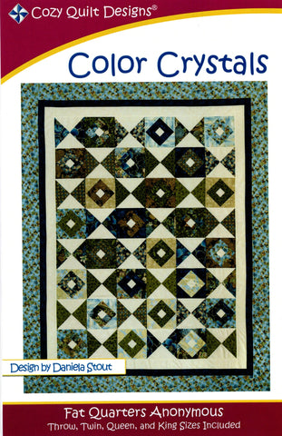 Farbkristalle – gemütliches Quilt-Design-Muster, digitaler Download