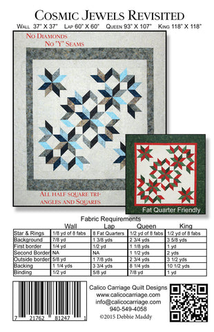 COSMIC JEWELS REVISITED - Calico Carriage Quilt Designs Pattern CCQD158