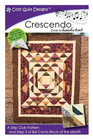 Crescendo – gemütliches Quilt-Design-Muster, digitaler Download