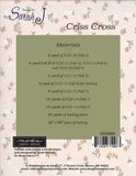 CRISS CROSS - Sarah J. Pattern