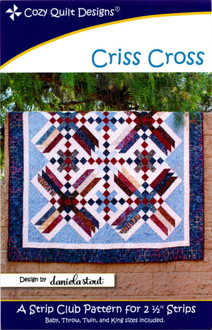 Criss Cross – gemütliches Quilt-Design-Muster, digitaler Download