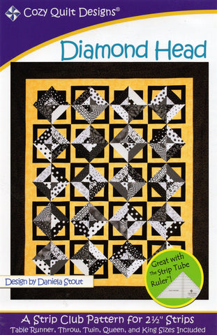 Diamantkopf – gemütliches Quilt-Design-Muster, digitaler Download