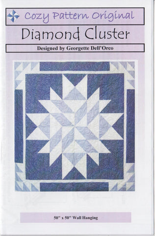 DIAMOND CLUSTER - Cozy Quilt Pattern DIGITAL DOWNLOAD