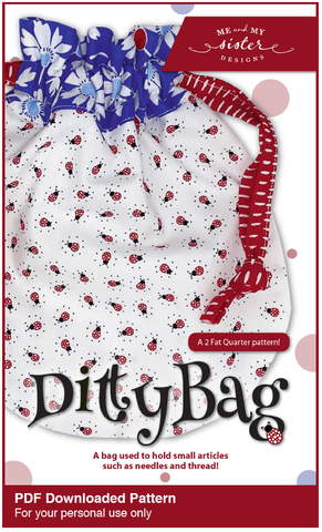 Ditty Bag – ich und meine Schwester entwirft Muster, digitaler Download