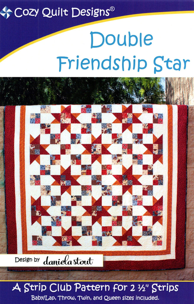 DOUBLE FRIENDSHIP STAR Cozy Quilt Design Pattern Jordan Fabrics