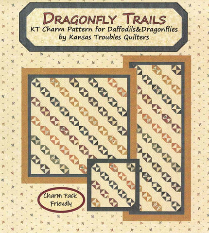 DRAGONFLY TRAILS - Kansas Troubles Quilters' Pattern KT 55147
