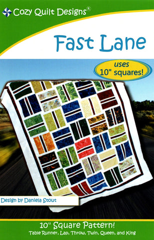 FAST LANE - Cozy Quilt Designs Pattern DIGITAL DOWNLOAD